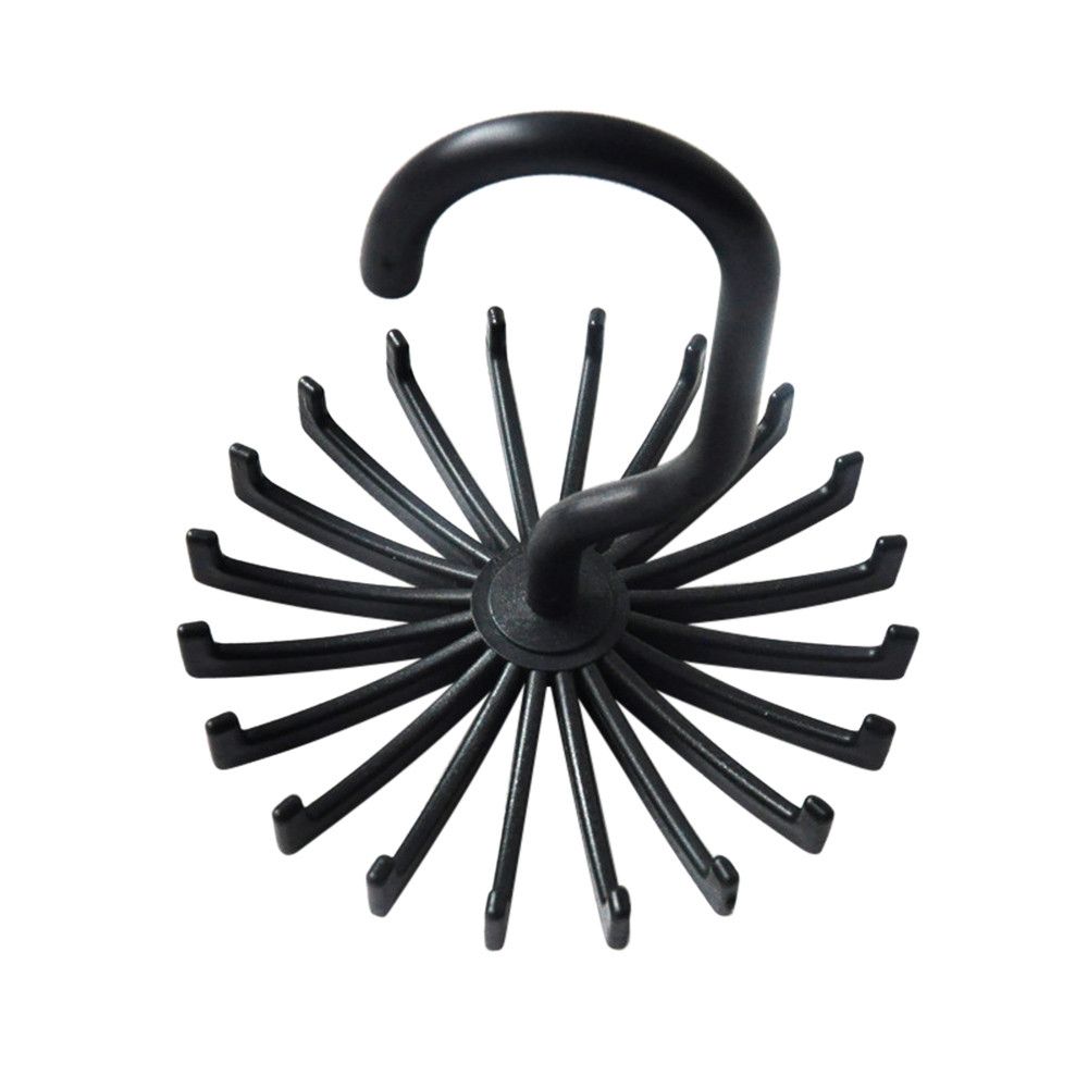 Rotating Tie Rack Adjustable Tie Hanger Holds 20 Neck Ties Tie Organizer For Men