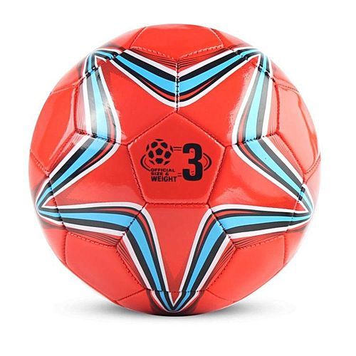 2 Color Spot Stock Machine Sewn 3 Football Kindergarten Football Indoor Children's Football (Red,White/Size:3)