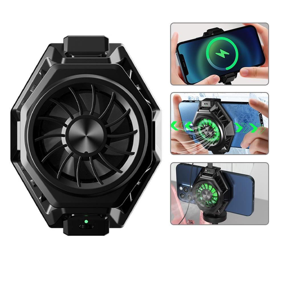 Wireless Charging Cooling Back Clip Mobile Phone Radiator Portable Fan Heat Sink Fast Wireless Charger Lightweight And Convenient