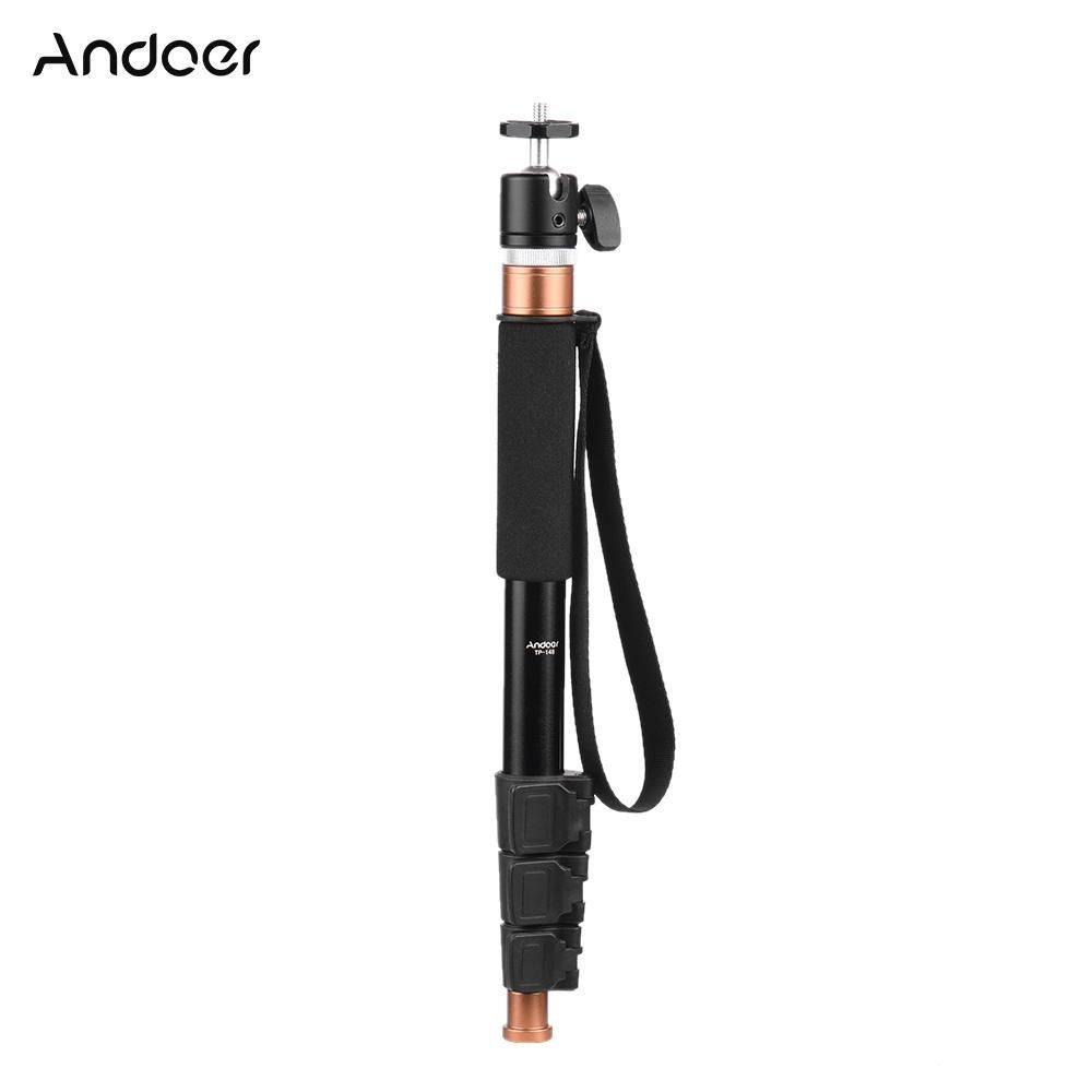 Andoer TP-148 94.6cm/37.2'' Adjustable Lightweight Monopod Unipod Microphone Boom Pole Max. Load 5kg for Camera & Microphone