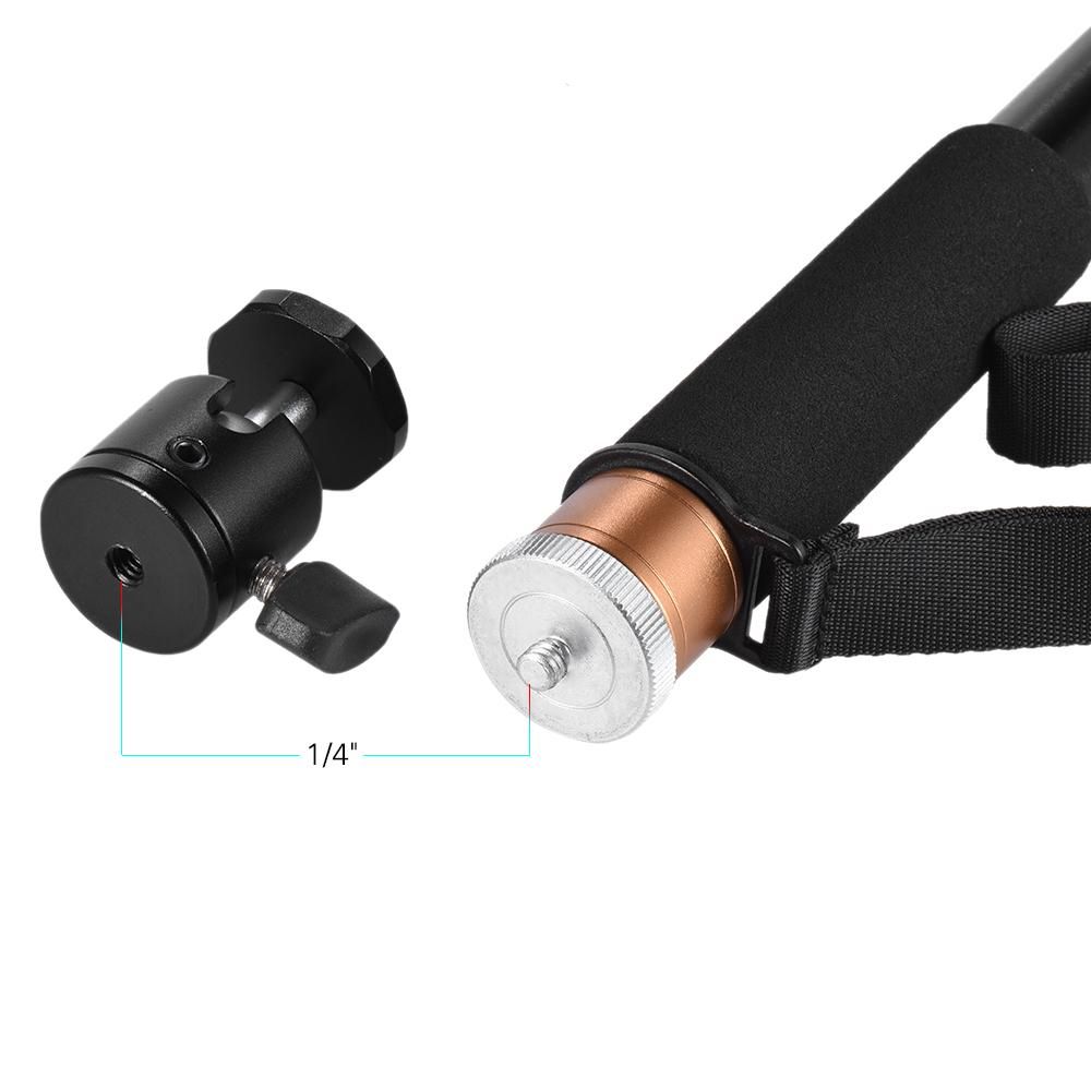 Andoer TP-148 94.6cm/37.2'' Adjustable Lightweight Monopod Unipod Microphone Boom Pole Max. Load 5kg for Camera & Microphone