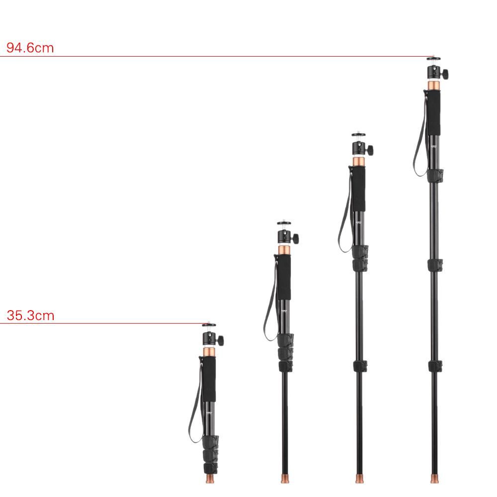 Andoer TP-148 94.6cm/37.2'' Adjustable Lightweight Monopod Unipod Microphone Boom Pole Max. Load 5kg for Camera & Microphone
