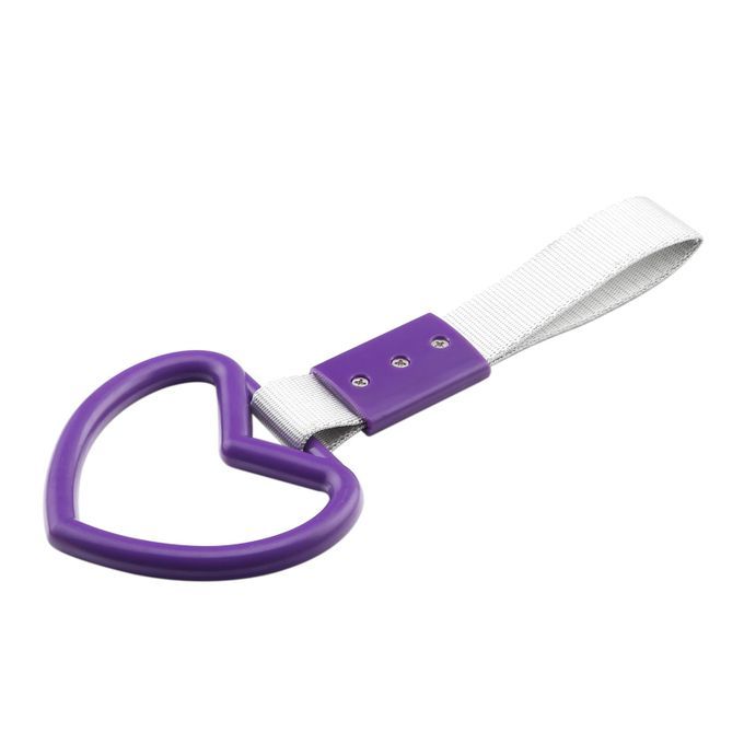 Warning Strap Heart Shape Decoration Lightweight-Purple