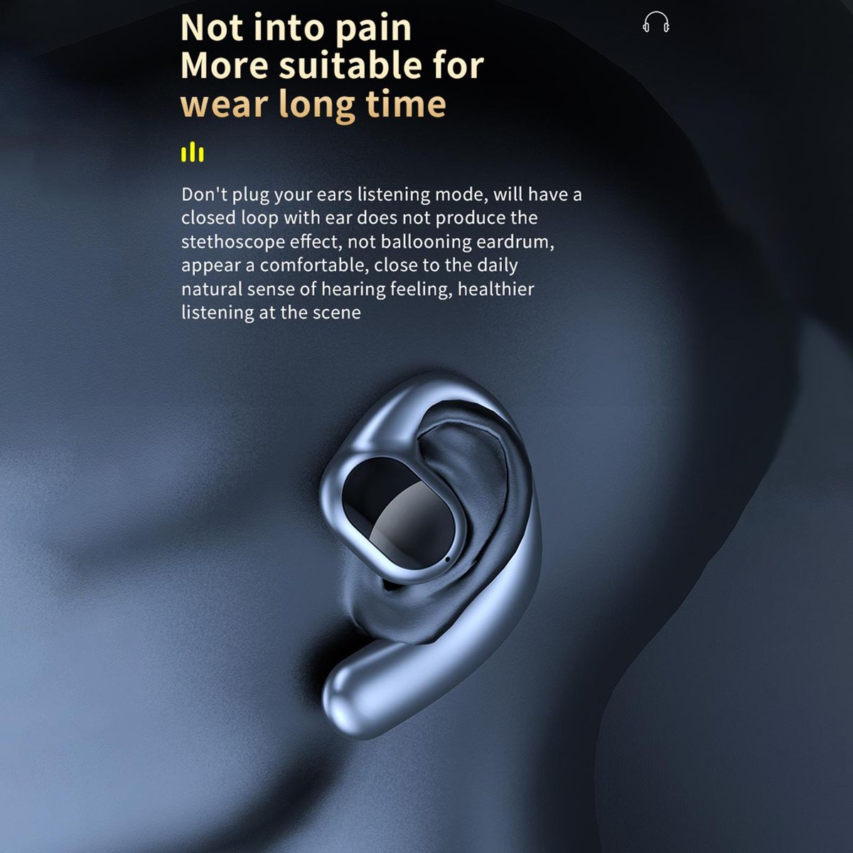 BT5.3 True Wireless Headphones with Microphone In-ear Music Earphone Noise Reduction Sport Headset Mini Earbuds