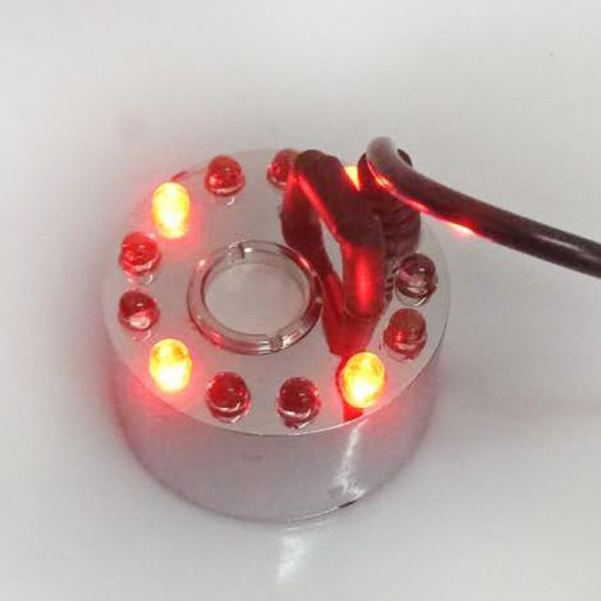 12 LED Lamp Mist Maker Fogger For Reptile Tank Water Fountain Pond