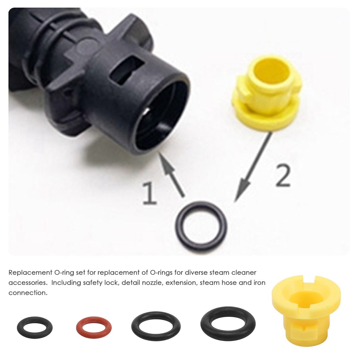 O-Ring for Hose Nozzle Spare O-Ring Seal 2640-7290 Rubber O-Ring Pressure Washer for K2 K3 K4 K5 K6 K7 A