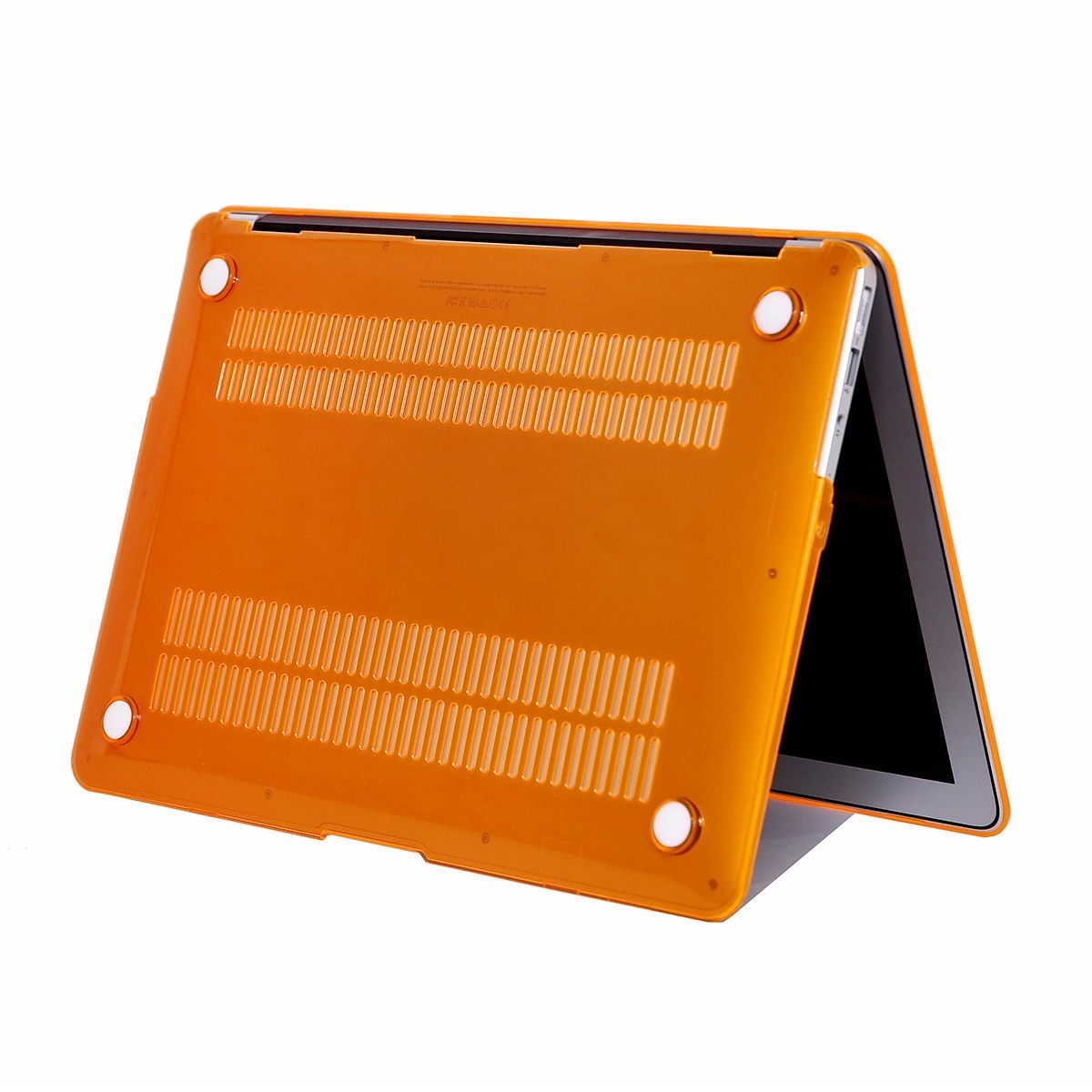13" Air Case, Crystal Hard Rubberized Cover For Macbook Air 13.3 Inch, Orange