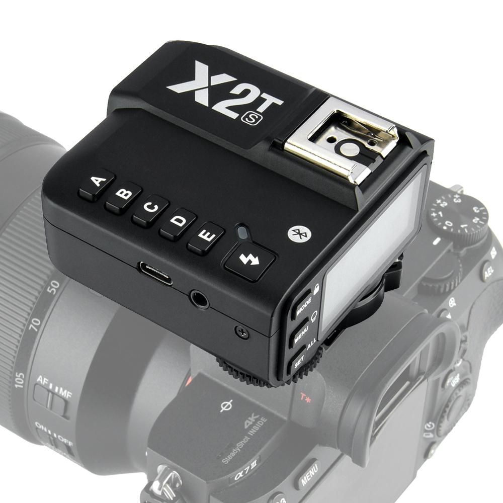 X2T-S TTL Wireless Flash Trigger 1/8000s HSS 2.4G Wireless Trigger Transmitter for Sony Camera for Godox V1 TT350S AD200 AD200Pro for iPhone X/8/8 Plus for HUAWEI P20 Pro/Mate 10 for Samsung S8 Note8