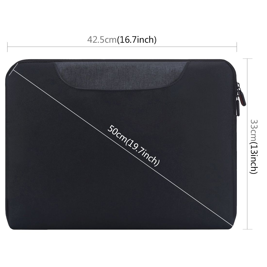 HAWEEL 15.6 Inch Zipper Shoulder Handheld Laptop Bag, Forbook, Samsung, Lenovo, Sony, DELL Alienware, CHUWI, ASUS, HP, 15.6 Inch And Below Laptops(Black)