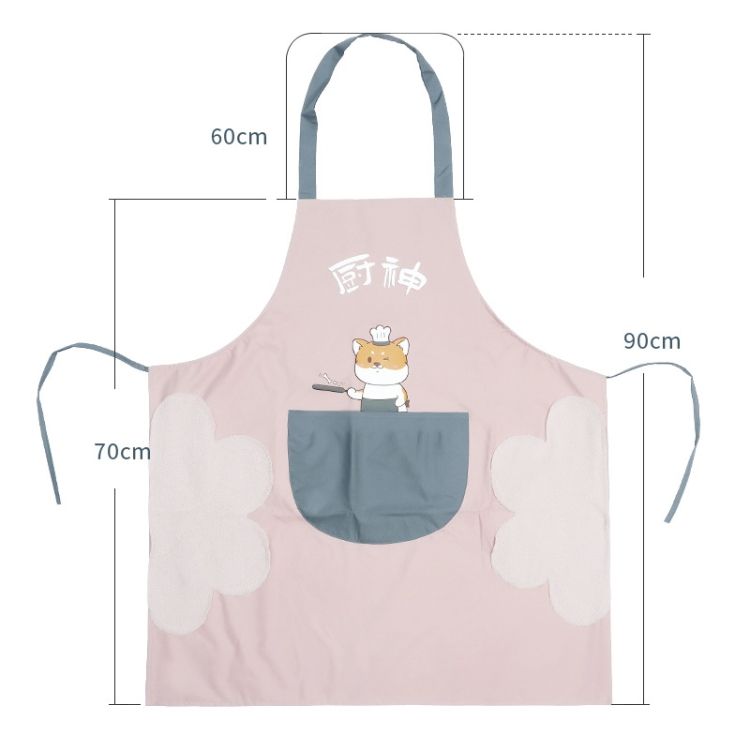 2 PCS Apron, Colour: Chef Light Pink (Ordinary)