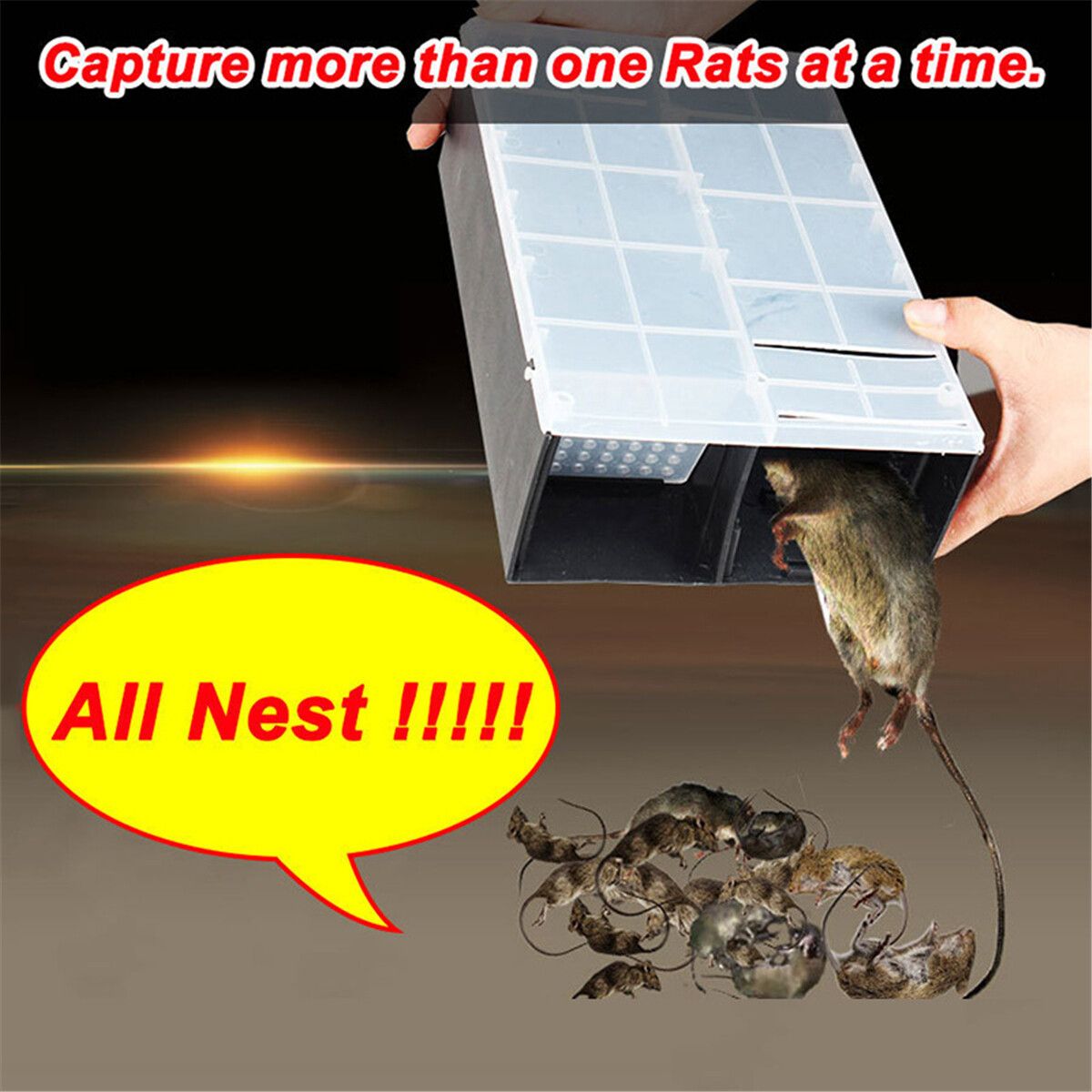 2 Styles Automatic Mouse Trap Case Rat Catcher Cage Mice Rodent Pest Humane