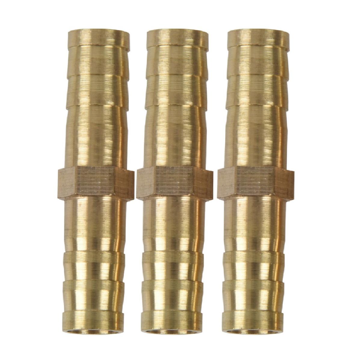 5pcs 8mm Inner Dia Air Straight Hose Pipe Barb Coupler