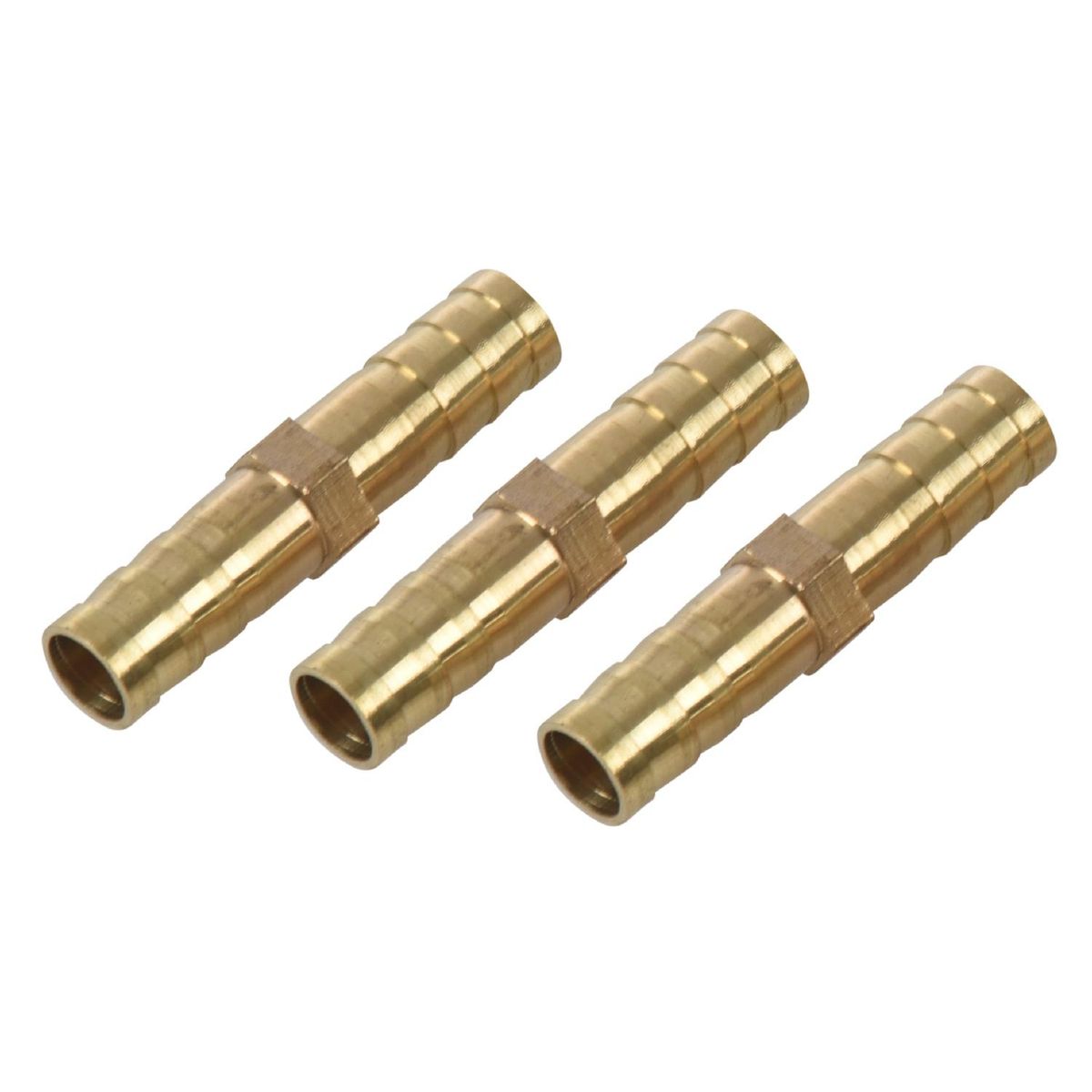5pcs 8mm Inner Dia Air Straight Hose Pipe Barb Coupler