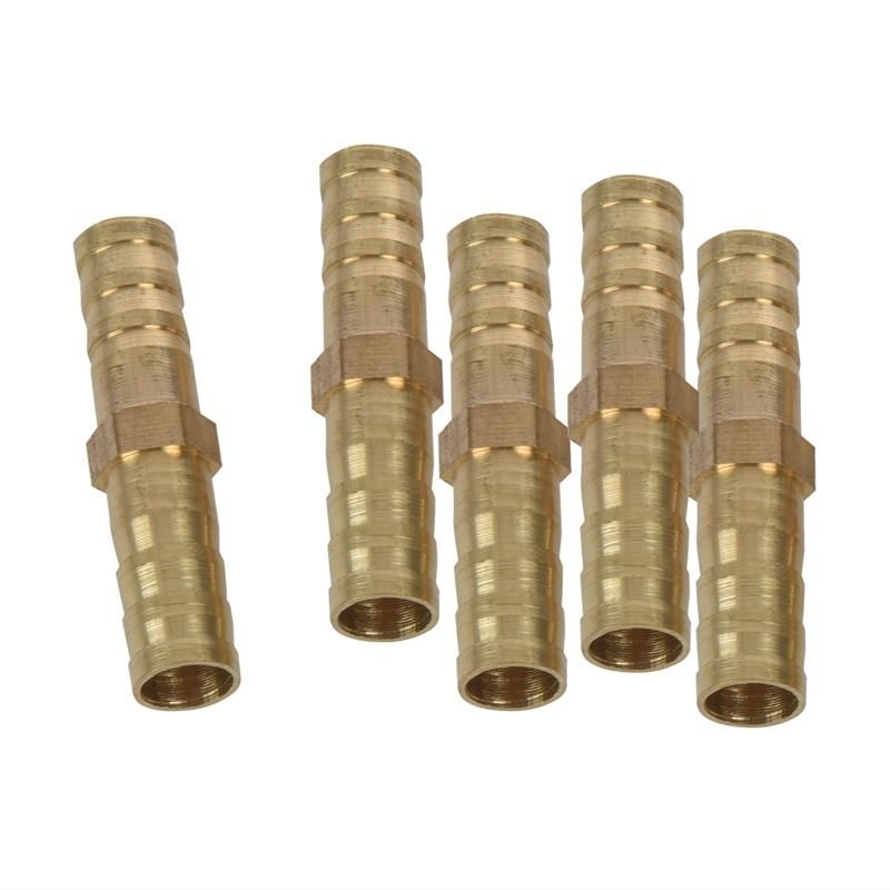 5pcs 8mm Inner Dia Air Straight Hose Pipe Barb Coupler