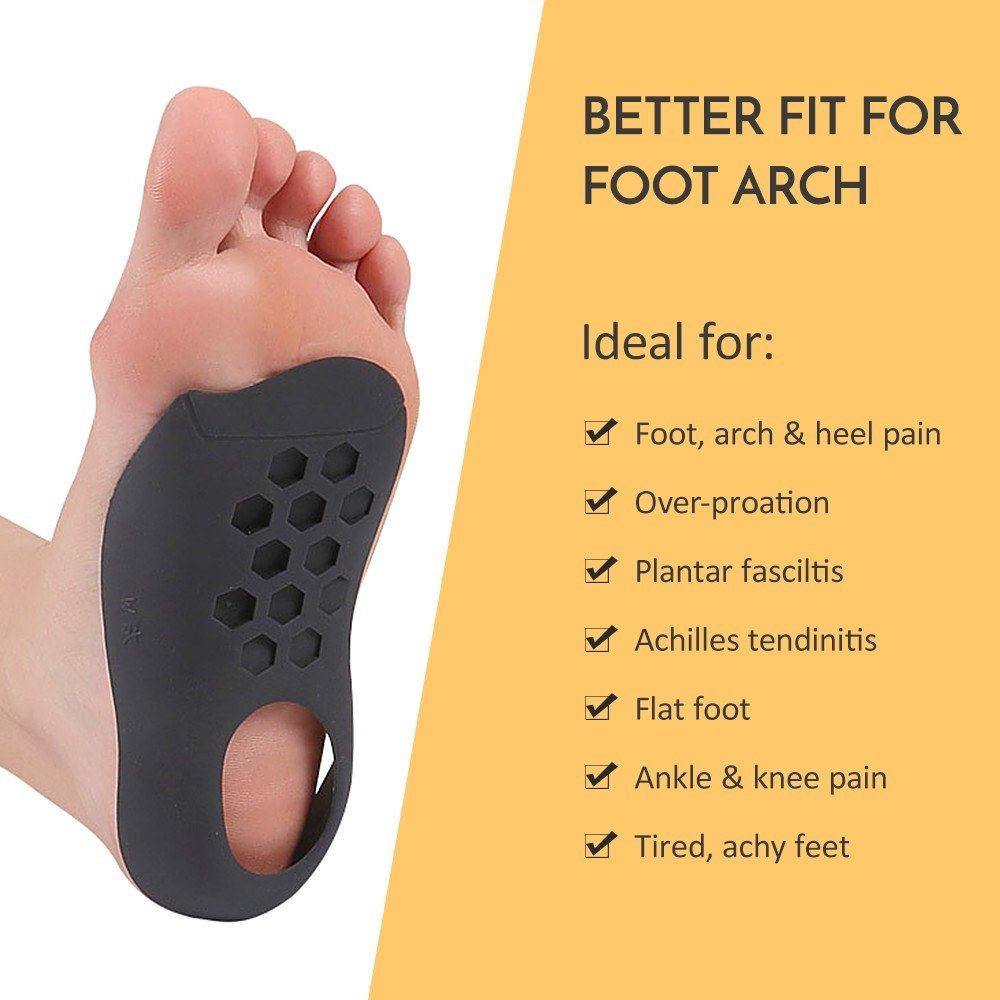 Orthotic Shoe Inserts Arch Support Foot Insoles For Plantar