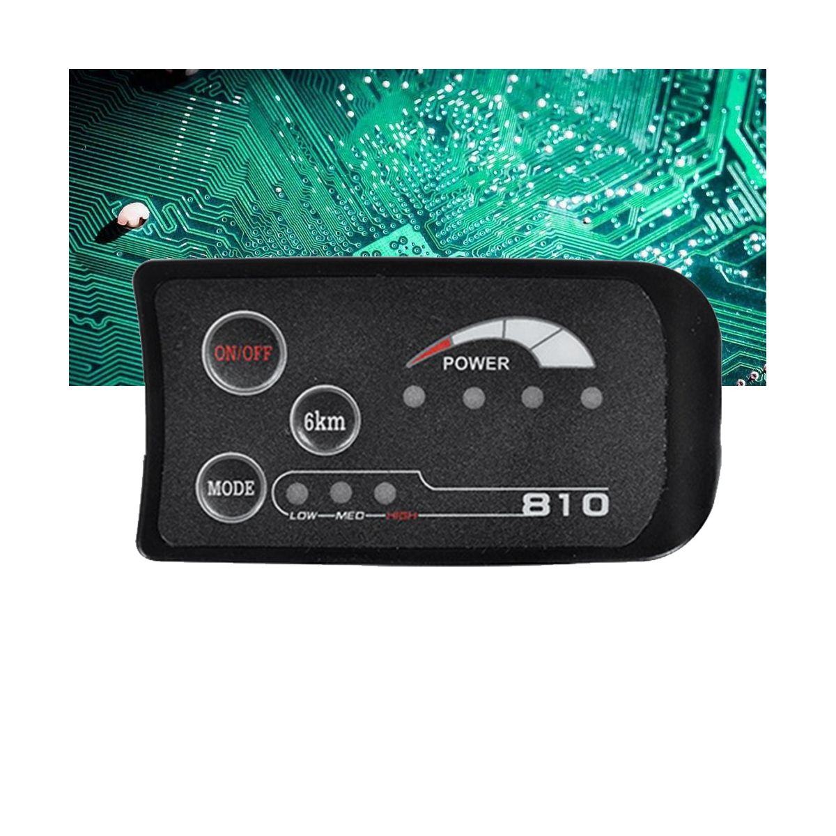 S810 E-Bike LED Display Meter 36V IP65 UART Protocol SM 5+2 PIN for Electric Bicycle Electric Bike Meter