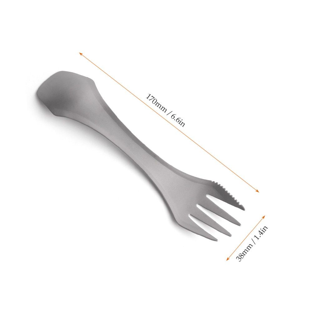 2-IN-1 Titanium Spoon Fork Picnic Traveling Camping