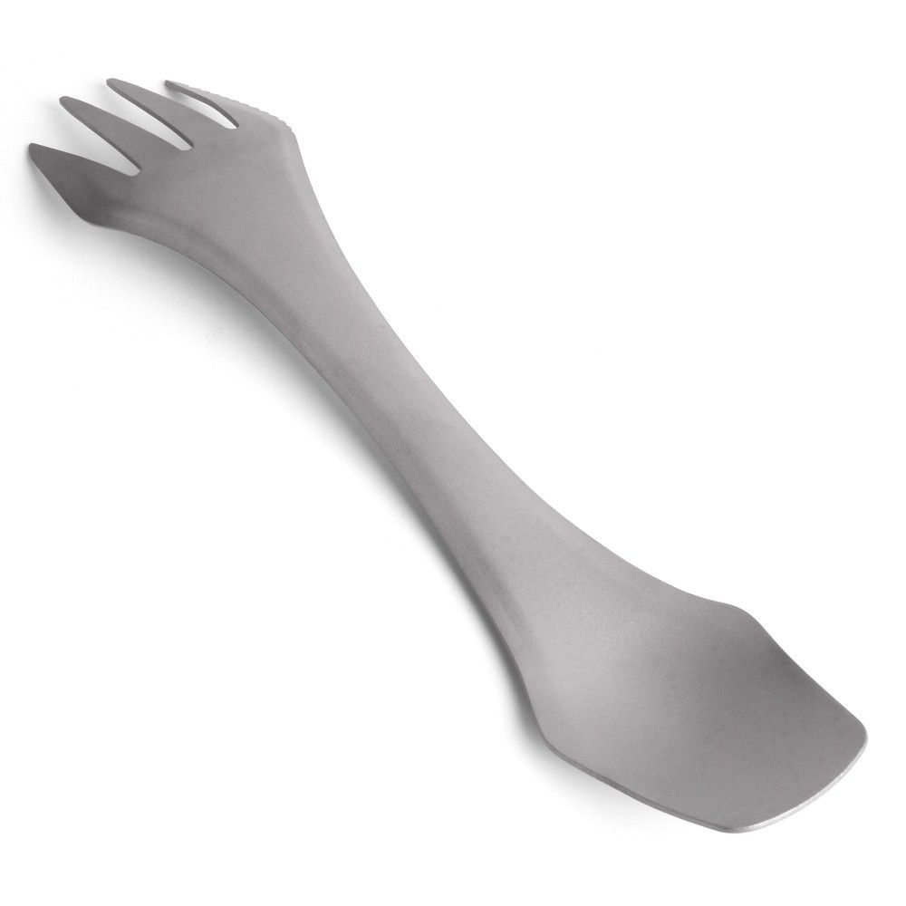 2-IN-1 Titanium Spoon Fork Picnic Traveling Camping