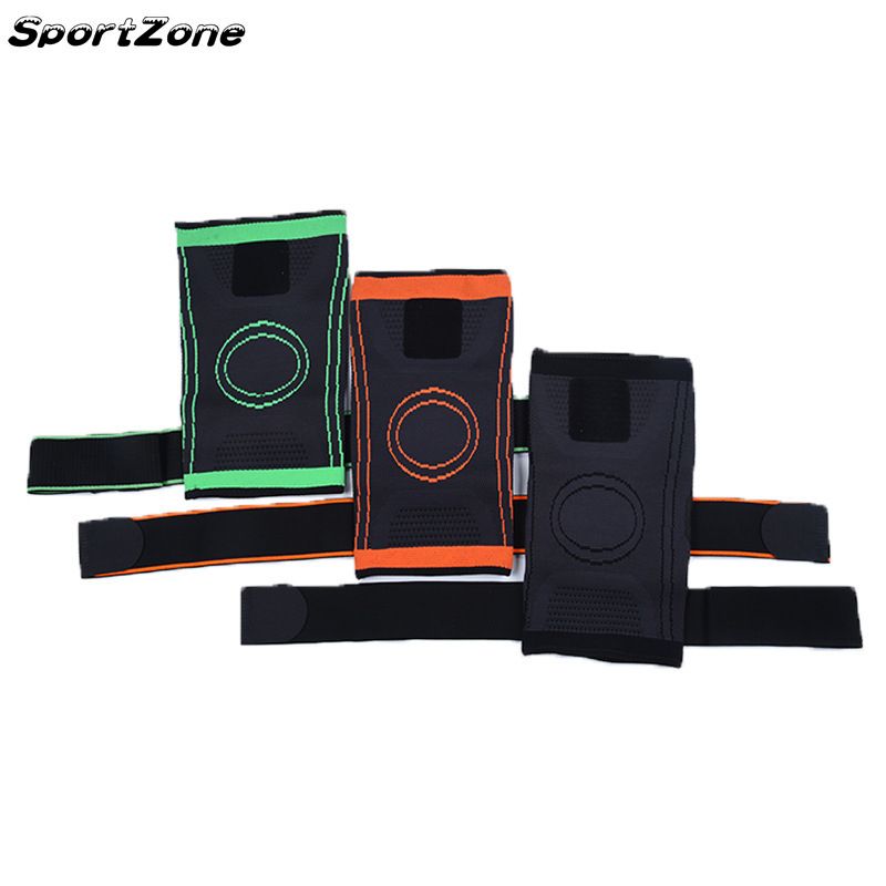 1PC Kneepad Elastic Bandage Pressurized Knee Pads Knee Protector For Fitness Sports Running Arthritis Muscle Joint Brace(#1 Piece Black)