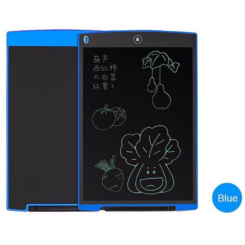 12'' Digital LCD Writing Drawing Tablet Board Pad Kids Notepad Writer Blue (blue)