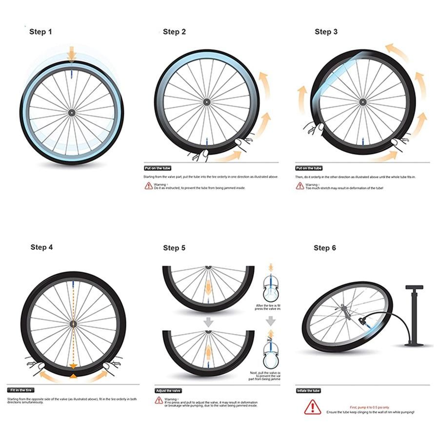 Bike Tube with Bike Tube Repair Tool Kits, 3 Tire Levers, 6 Self-Adhesive Round Patches, Bicycle Inner