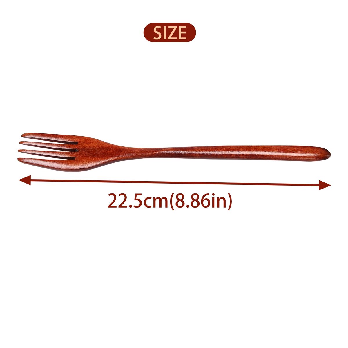 Wooden Forks, 5 Pieces Wood Salad Dinner Fork