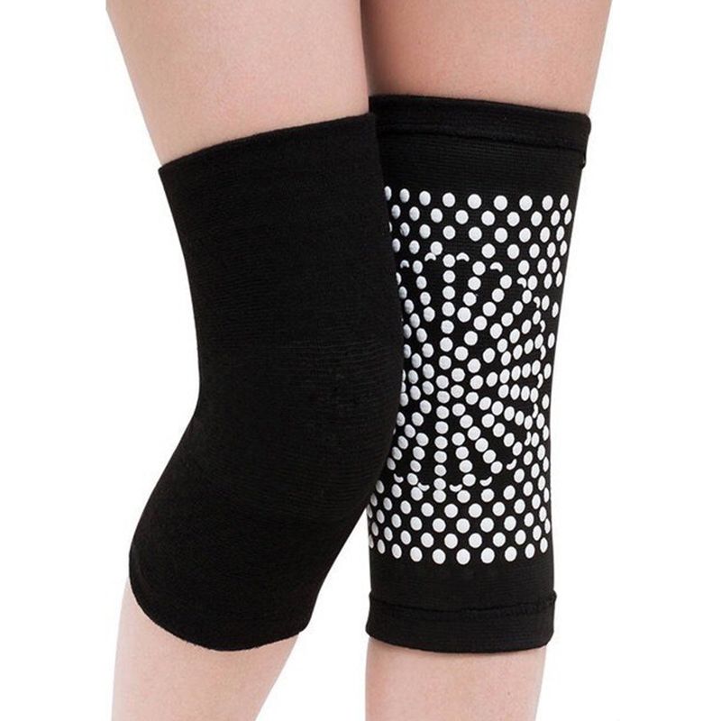 Self Heating Knee Pad Knee Brace Warm For Arthritis Joint Pain Relief Injury Recovery Belt Knee Massager Leg Warmer(#Beige)