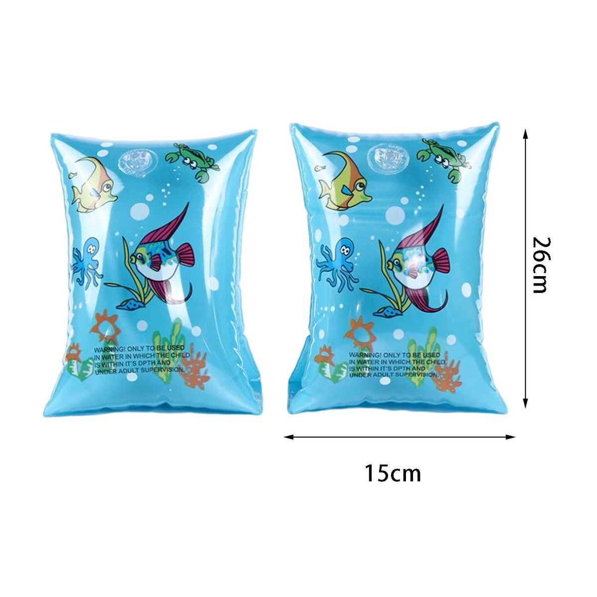 2 Pieces Inflatable Arm Bands Roll Up Sleeves Safety Party