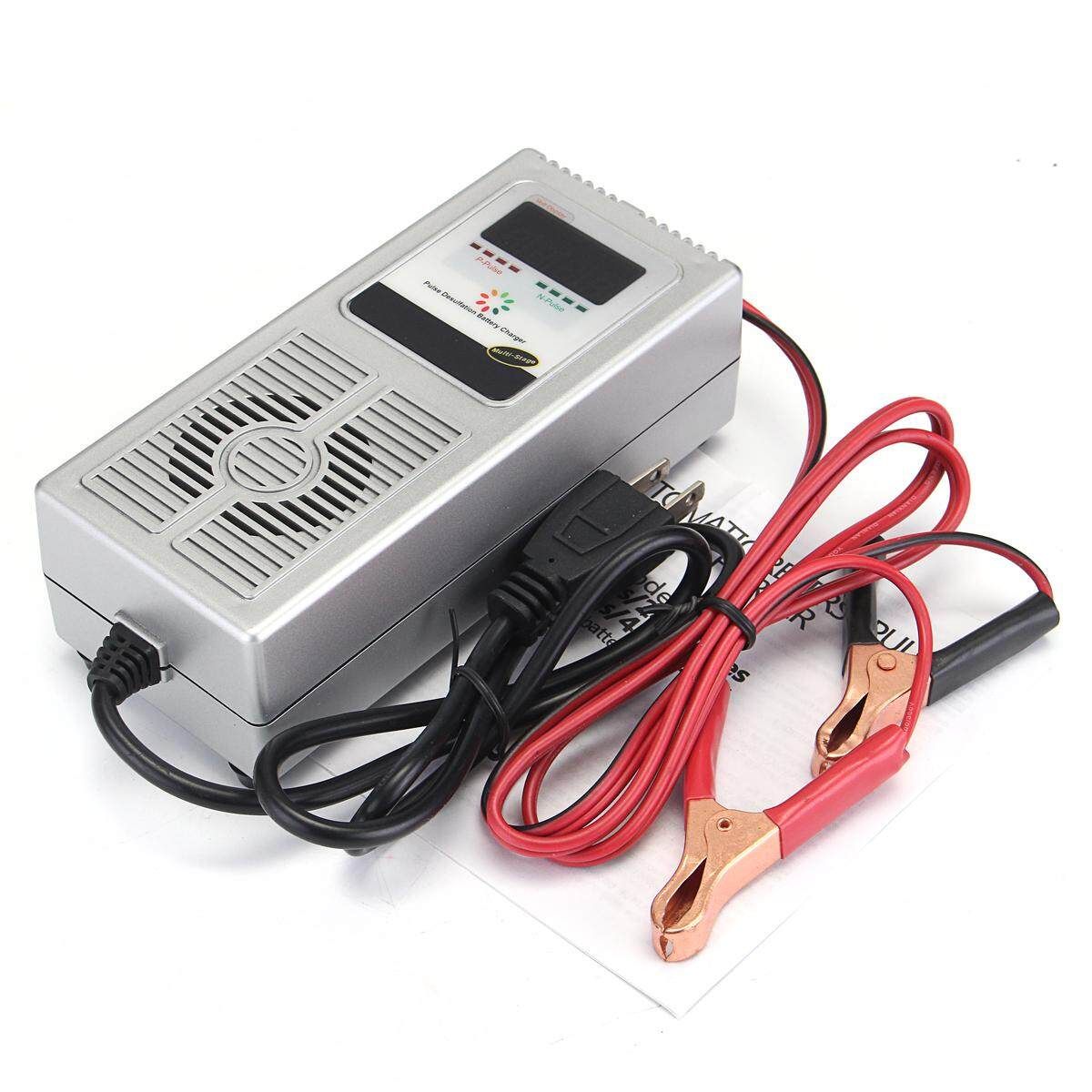 12V 8A Smart Car Vehicle Charger Desulfator Maintainer 30-120AH US Plug
