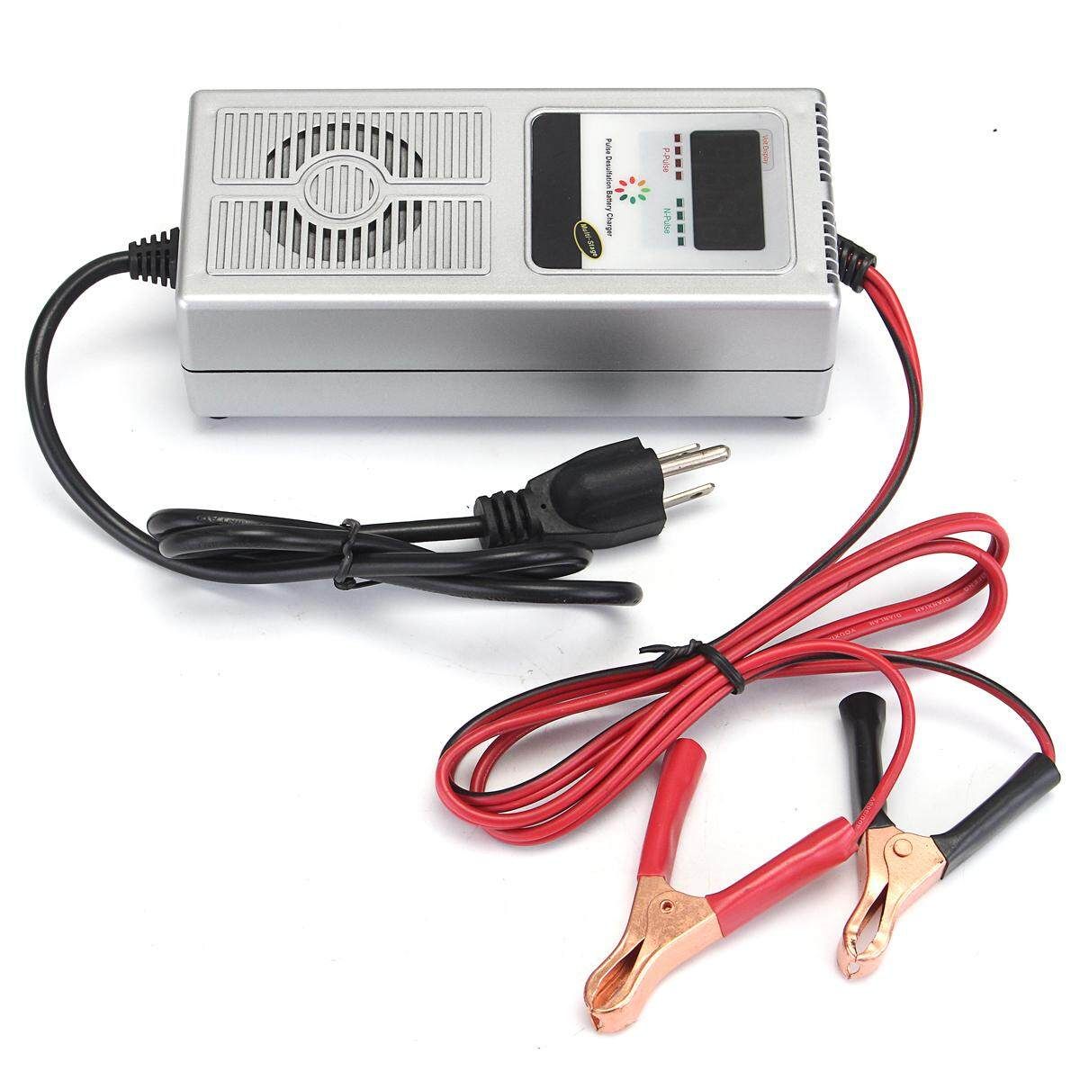 12V 8A Smart Car Vehicle Charger Desulfator Maintainer 30-120AH US Plug
