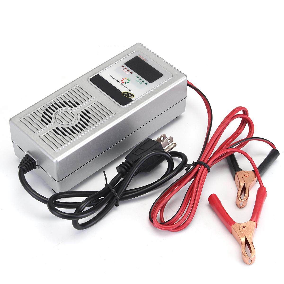 12V 8A Smart Car Vehicle Charger Desulfator Maintainer 30-120AH US Plug