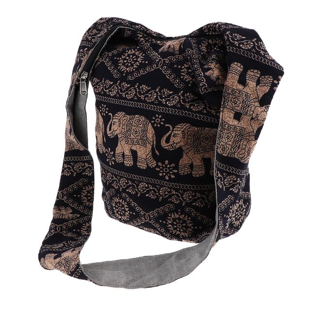 Yoga Bag Shoulder Crossbody Thai Hippie Boho Sling Purse