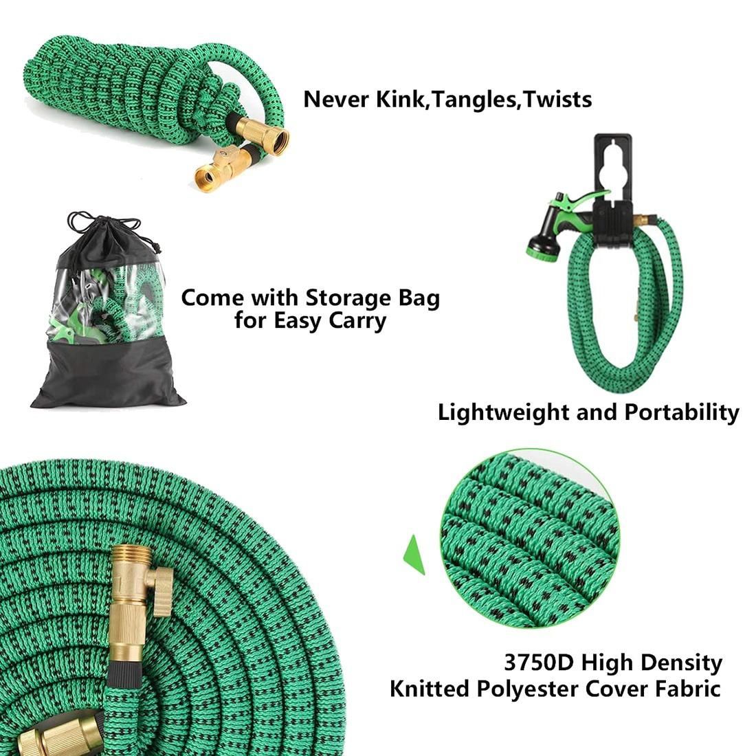 Garden Hose 25FT Water Hose Retractable with 10 Function