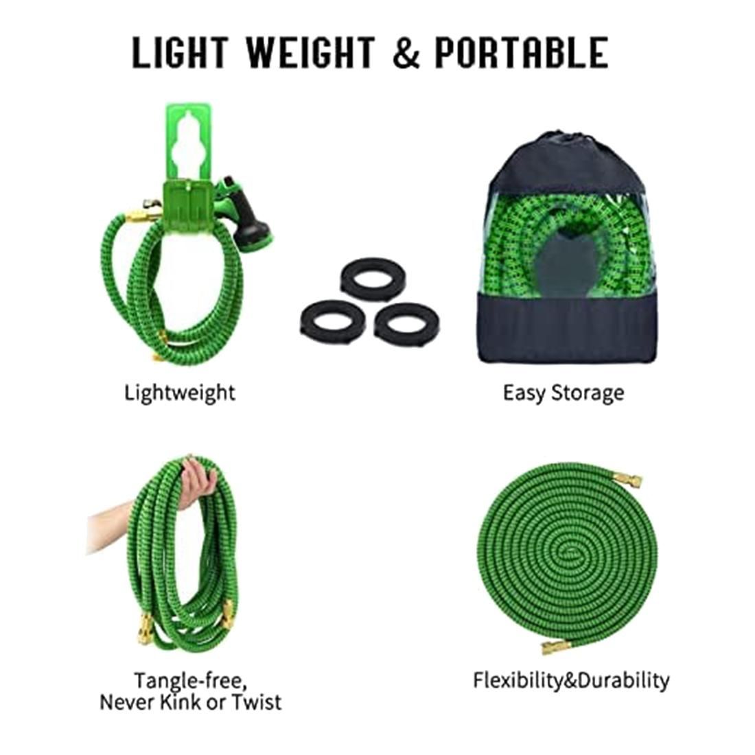 Garden Hose 25FT Water Hose Retractable with 10 Function