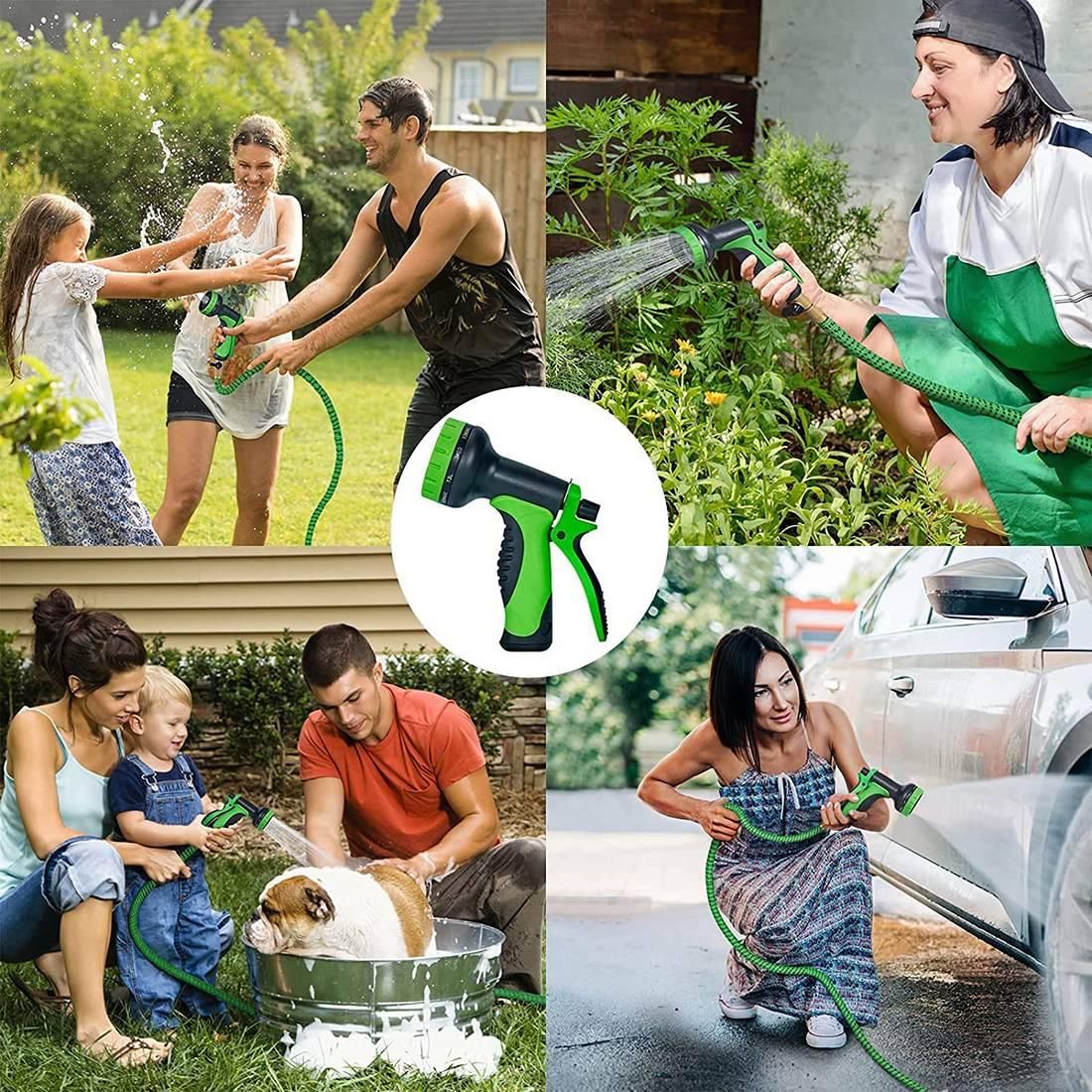 Garden Hose 25FT Water Hose Retractable with 10 Function