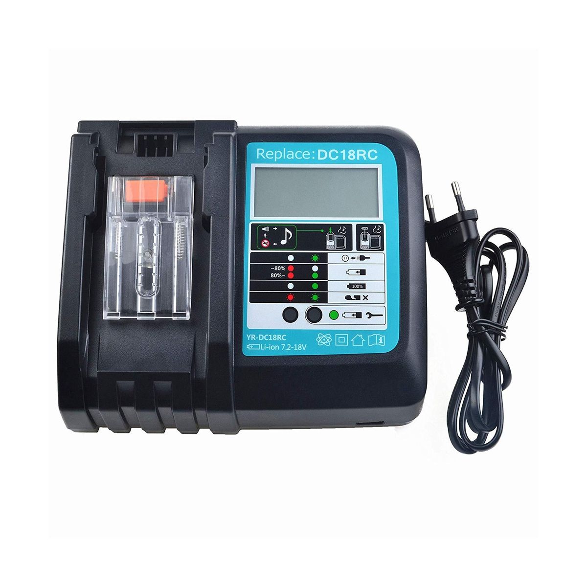 DC18RC Li-Ion Battery Charger for Makita 14.4V 18V Battery