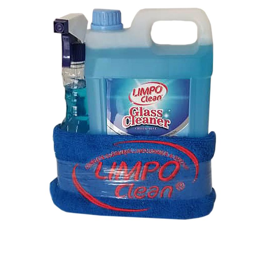 Glass Cleaner 4L (Blue) + 500ML Free+ Branded Free Face Towel