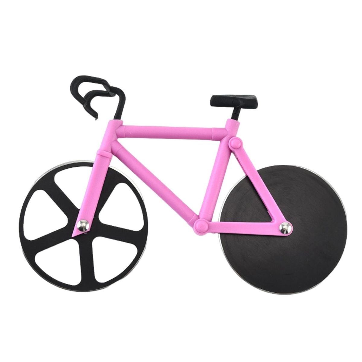 Rust-proof Pizza Cutter Ride Into Flavor Stainless Steel for Dough Purple