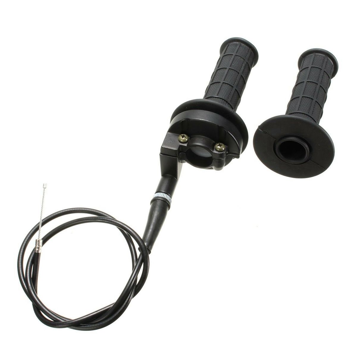 Pair 22mm T-wist Throttle Handlebar Housing Tube Hand Grip