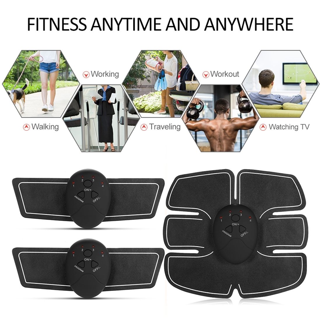 Intelligent Shaping System EMS Body Toning Elecrode Kit Muscle Stimulator Home Fitness Training Gear For Men / Women