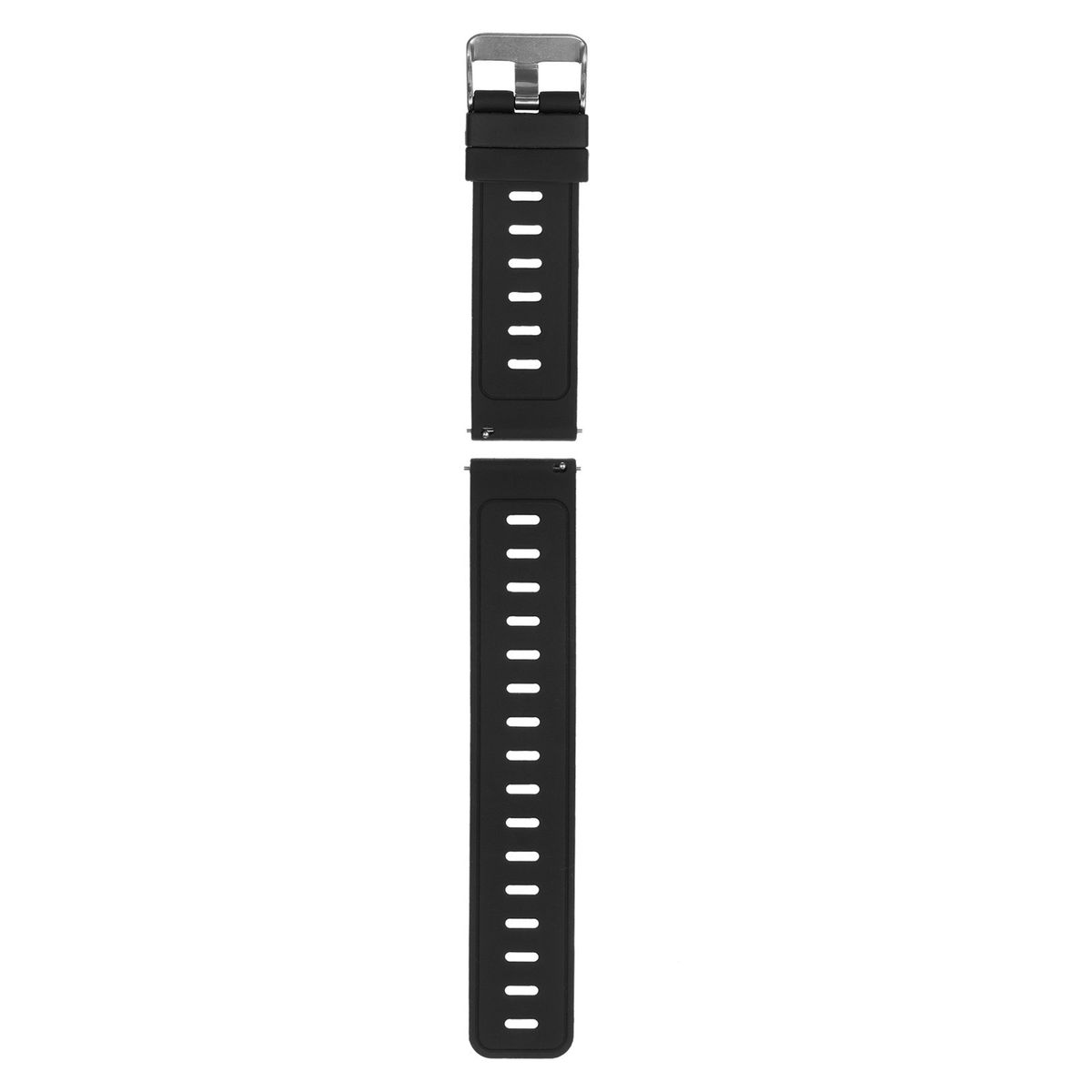 22mm Watch Band Soft Silicone Quick-Release Strap With