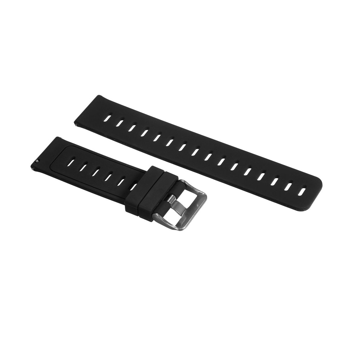 22mm Watch Band Soft Silicone Quick-Release Strap With