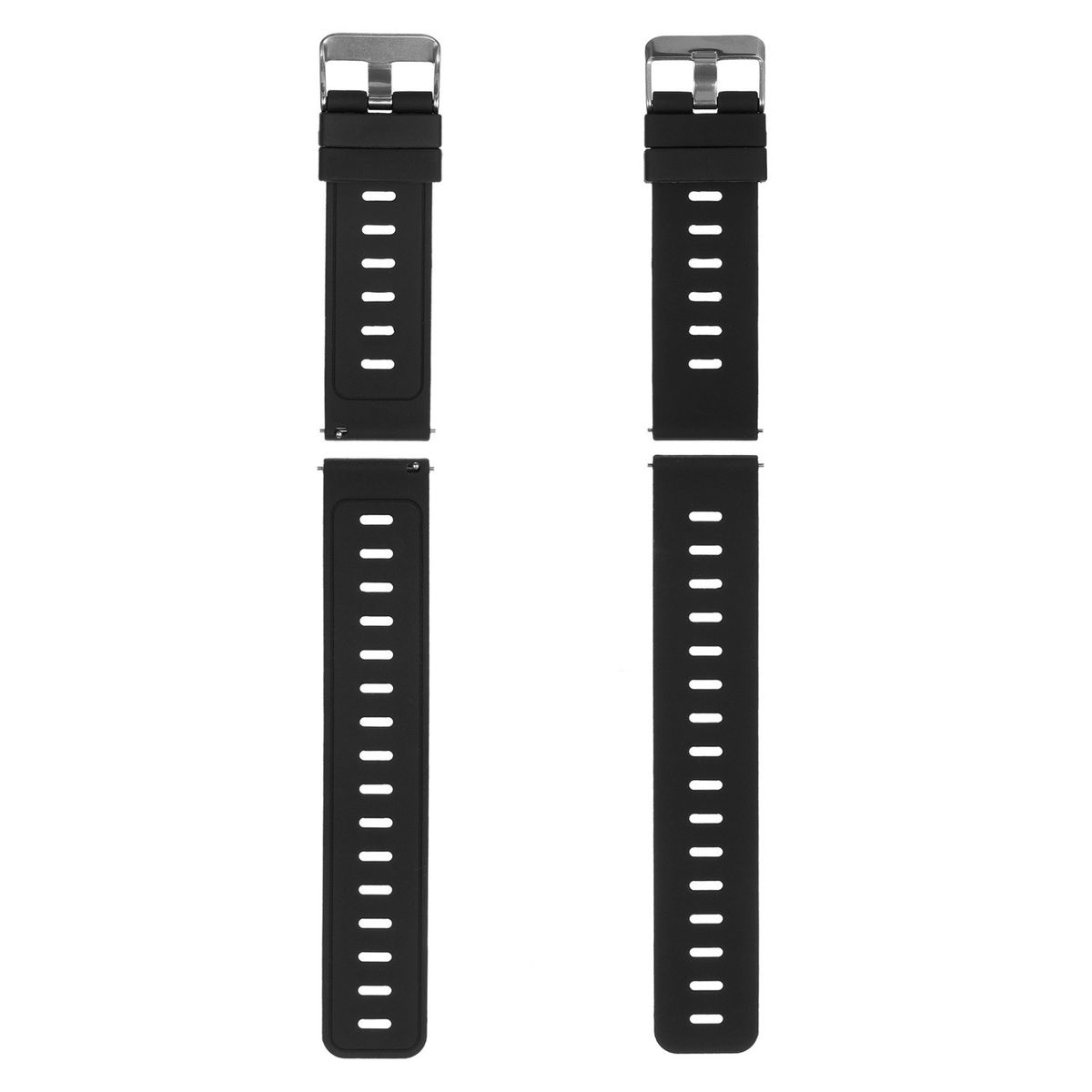 22mm Watch Band Soft Silicone Quick-Release Strap With