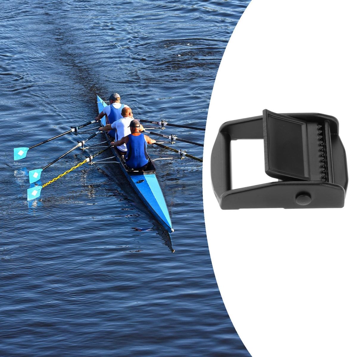 Heavy Kayak Webbing Buckle Adjustable Ladder Lock For Black 1pcs