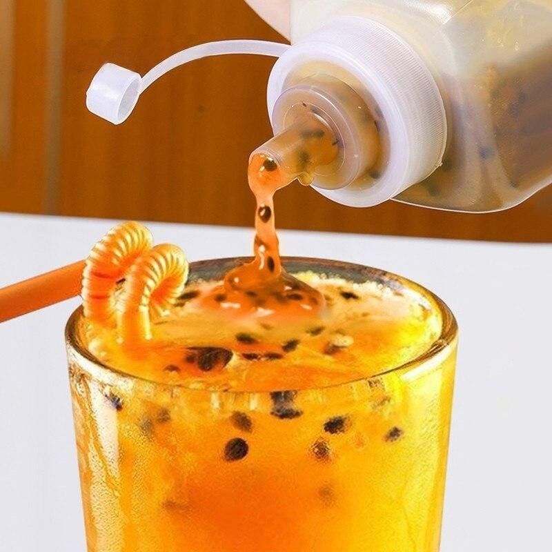 Squeeze Condiment Bottle with Lid  plastic squeeze bottle Jam Salad Dressing Storage Dispenser Kitchen Accessories