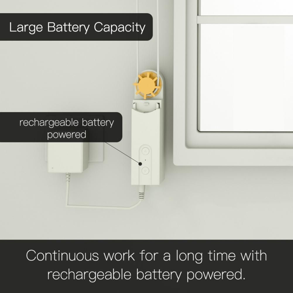 Tuya Zigbee Smart Motorized Chain Roller Blinds Pull Bead Curtain Motor Work for Google Home Curtain Motor US Plug