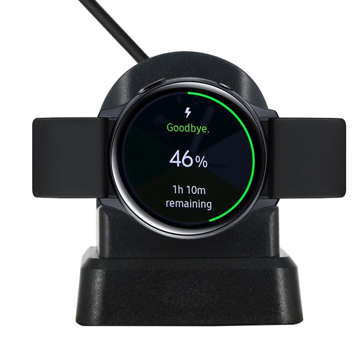Portable Wireless Charger Charging Base For Samsung-Black