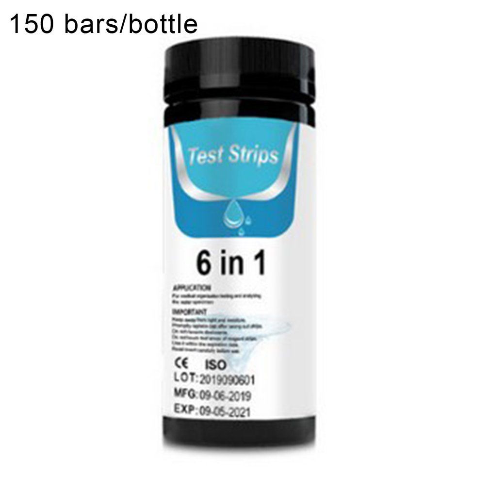 6 In 1 PH Test Strips Tester Paper Water Soilsting PH Level Kit Water Testing-multicolor-150PCS
