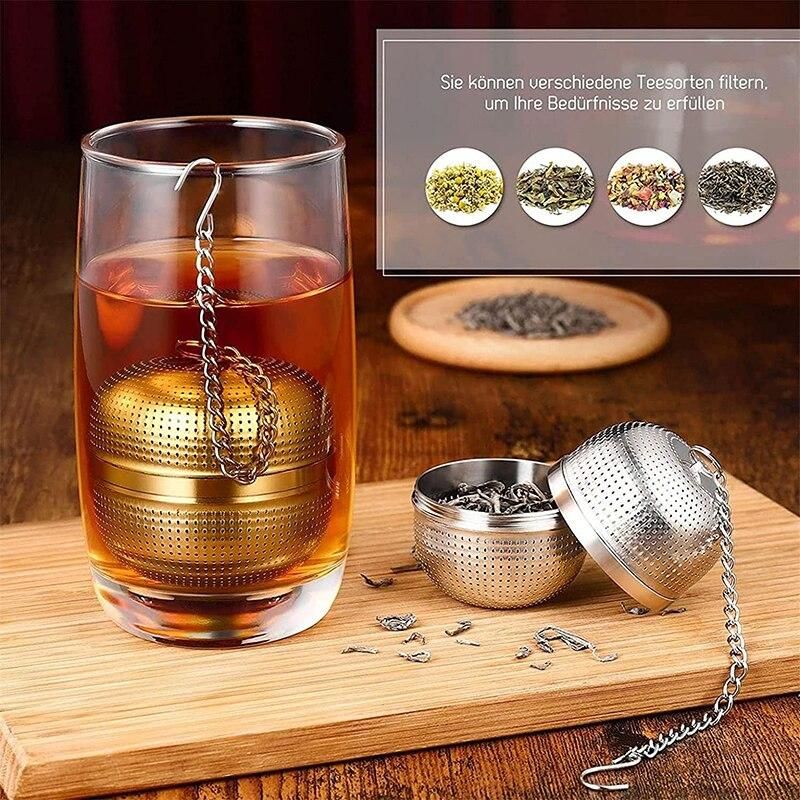 Reusable Stainless Steel Tea Infuser Creative Tea Strainer With Hook Fine Mesh Coffee Filter Teapot Cup Spice Strainer