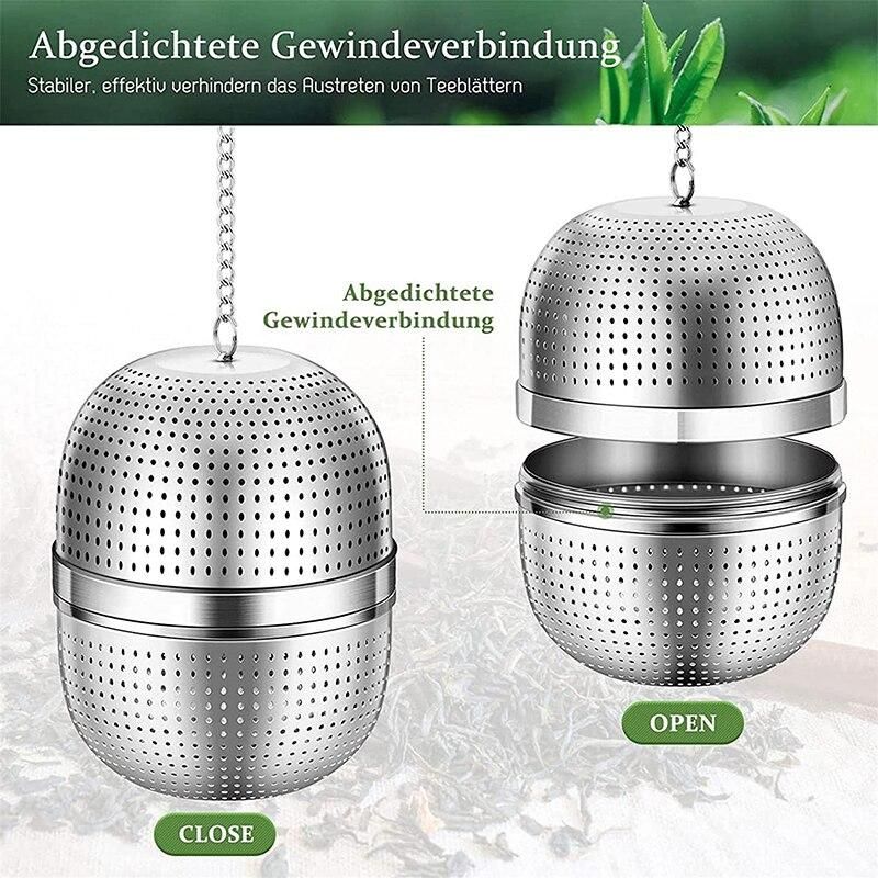 Reusable Stainless Steel Tea Infuser Creative Tea Strainer With Hook Fine Mesh Coffee Filter Teapot Cup Spice Strainer